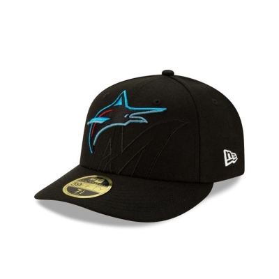 Sapca New Era Miami Marlins MLB Logo Elements Low Profile 59FIFTY Fitted - Negrii